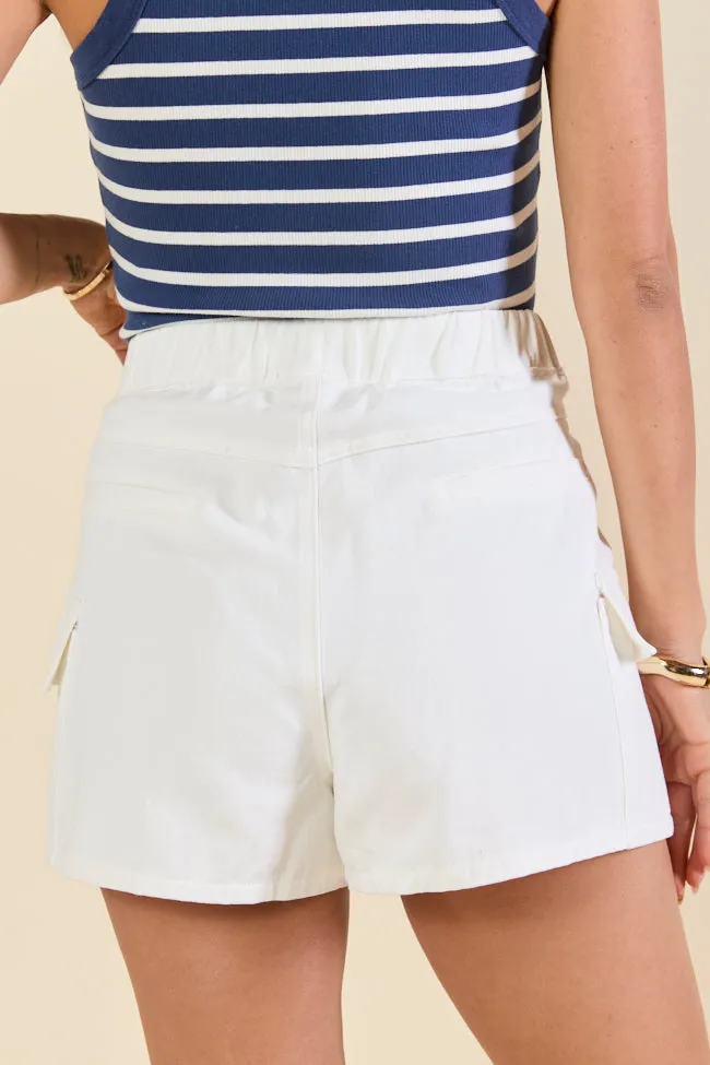It's Your Turn Grommet Detail White Shorts FINAL SALE sold by Pink Lily product image thumbnail 4
