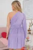 My One And Only One Shoulder Plisse Mini Dress FINAL SALE sold by Pink Lily