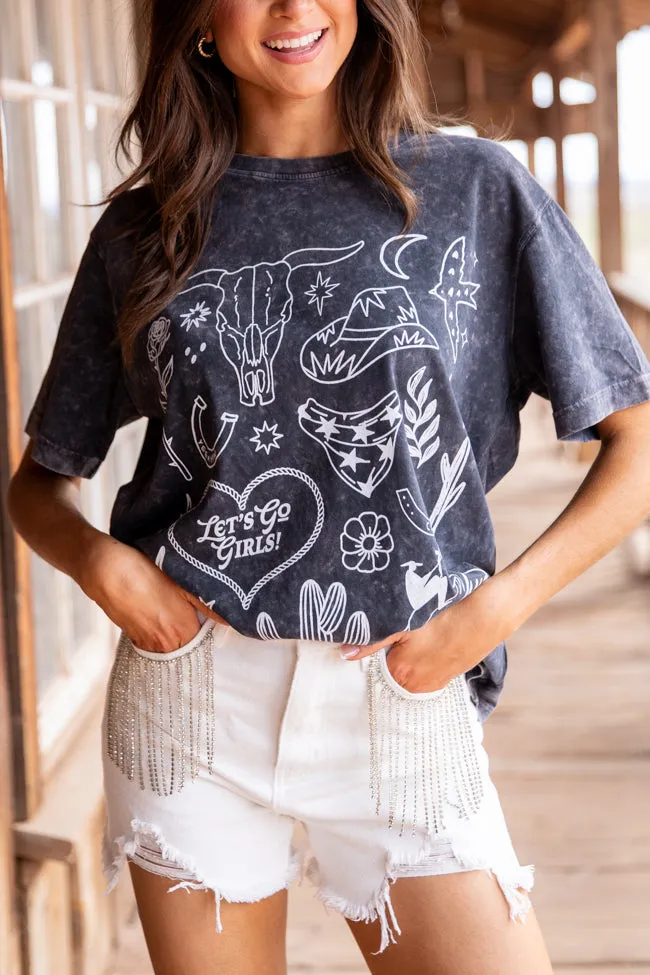 Zutter Western Black and White Graphic Tee FINAL SALE sold by Pink Lily product image thumbnail 3