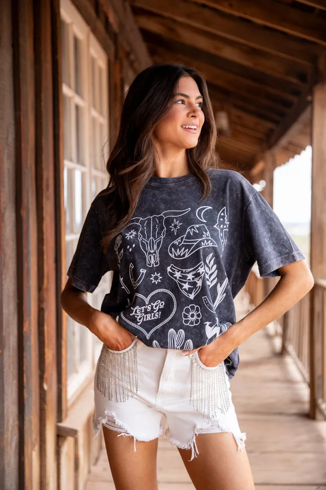 Zutter Western Black and White Graphic Tee FINAL SALE sold by Pink Lily product image thumbnail 2