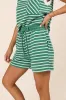 Eloise Green Striped Shorts SALE sold by Pink Lily