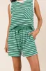 Eloise Green Striped Shorts SALE sold by Pink Lily