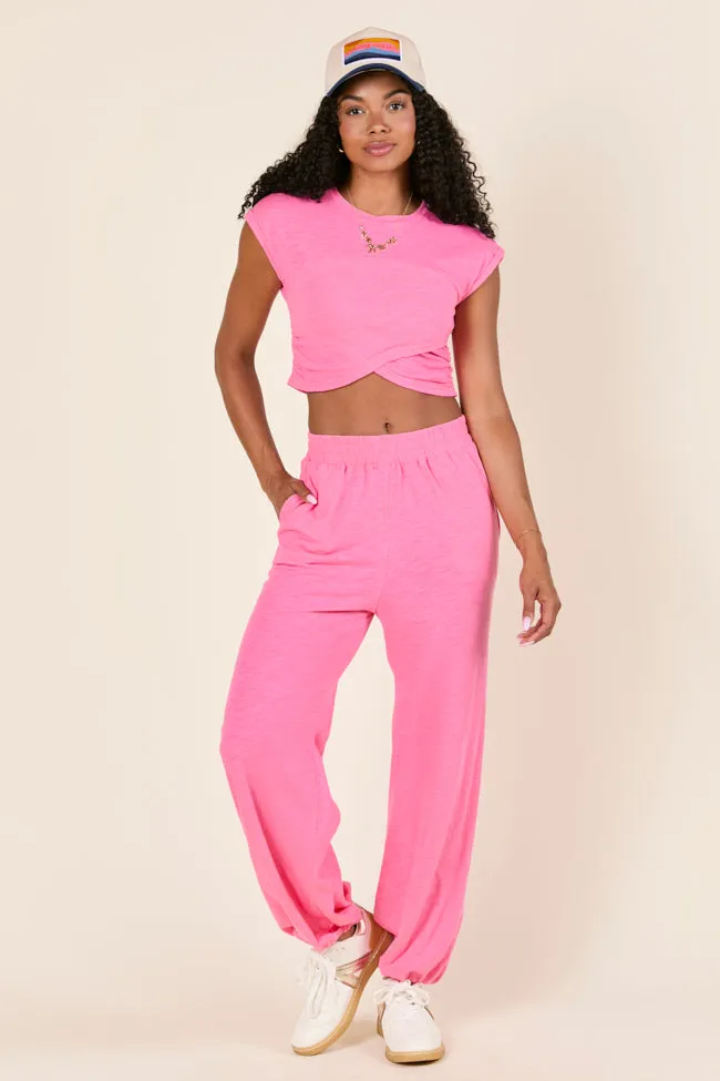 Tinley Pink Lounge Jogger Pants sold by Pink Lily product image thumbnail 2