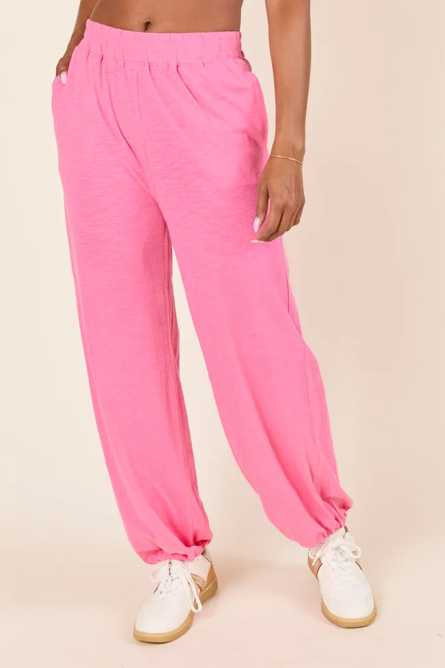 Tinley Pink Lounge Jogger Pants sold by Pink Lily