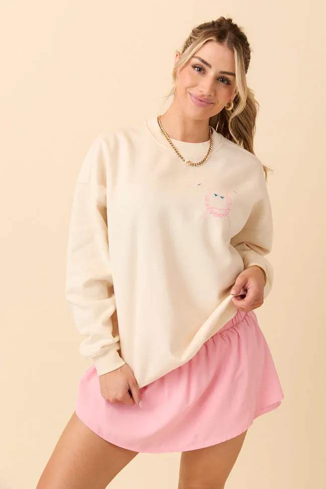 Abandoned Golf Wives Social Club Cream Graphic Sweatshirt sold by Pink Lily product image thumbnail 2