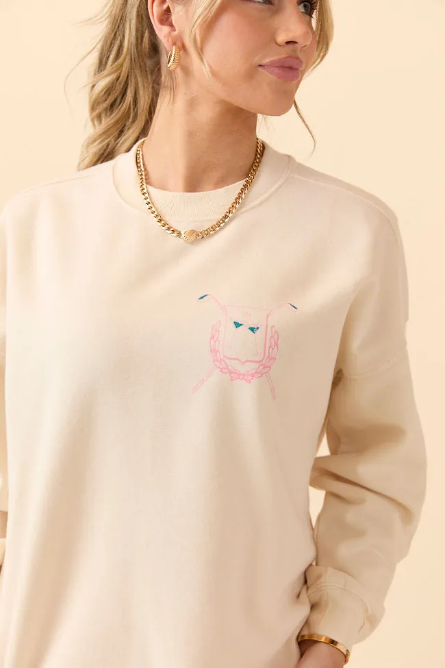 Abandoned Golf Wives Social Club Cream Graphic Sweatshirt sold by Pink Lily product image thumbnail 4