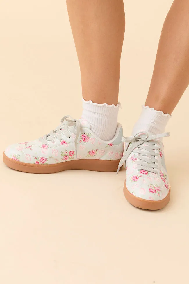 Tiffany White Floral Sneakers sold by Pink Lily product image thumbnail 3