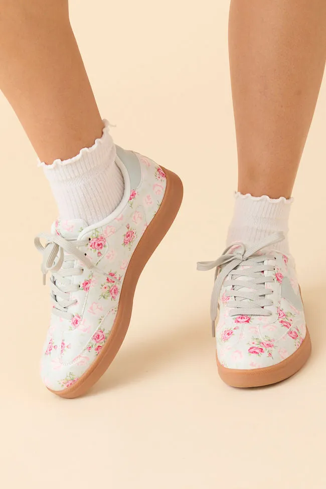 Tiffany White Floral Sneakers sold by Pink Lily product image thumbnail 2