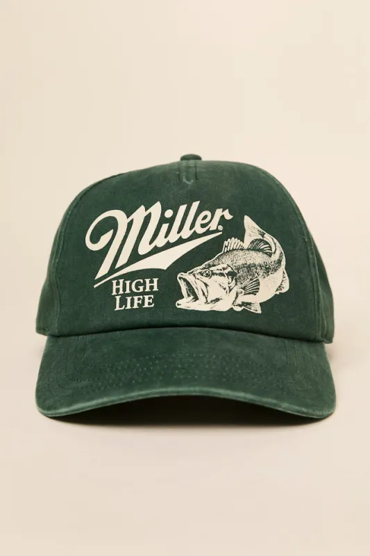 Miller High Life Green Trucker Hat sold by Pink Lily