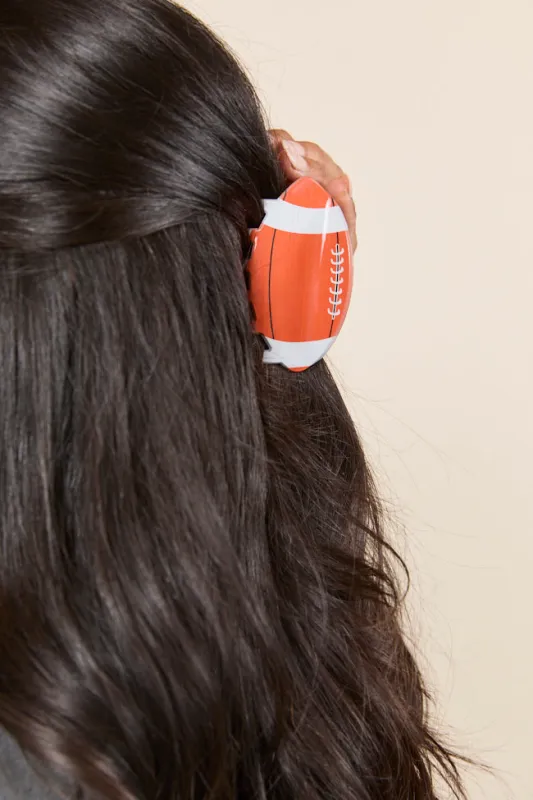 Brady Football Claw Clip sold by Pink Lily