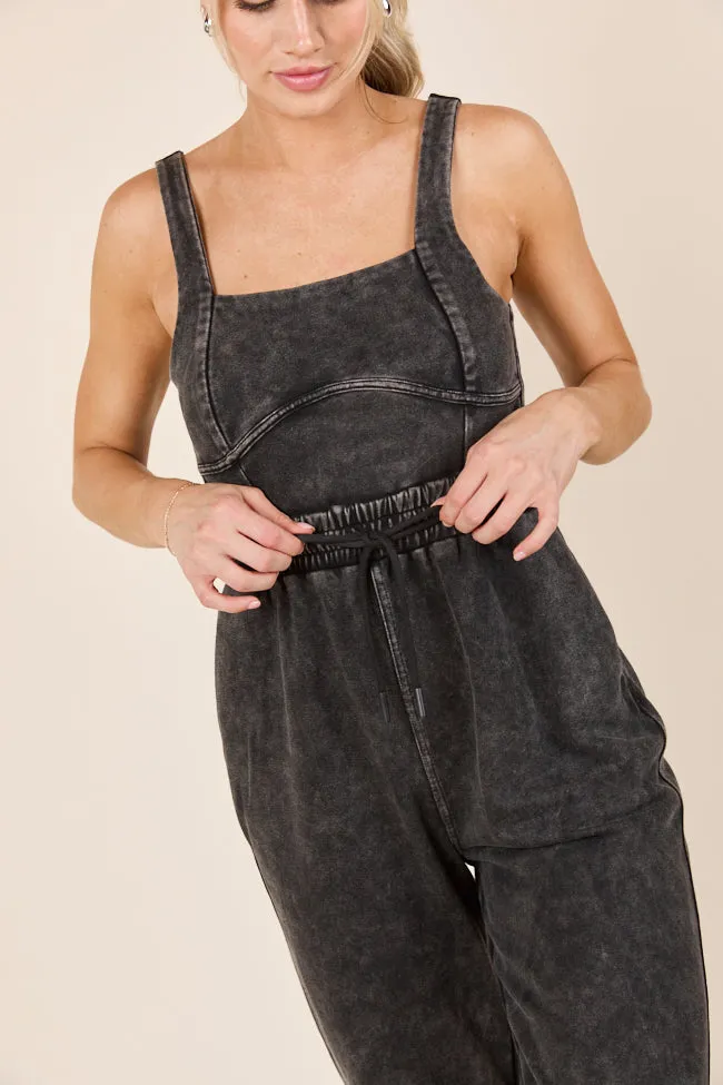 Tayler Acid Wash Black Jumpsuit FINAL SALE sold by Pink Lily product image thumbnail 5