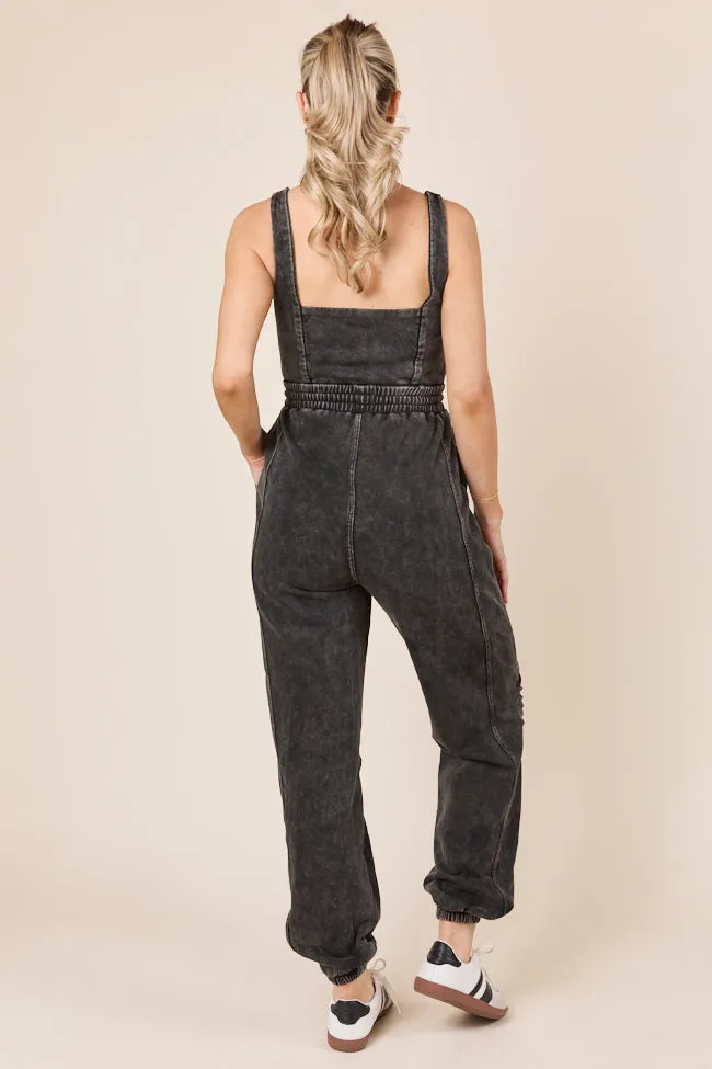 Tayler Acid Wash Black Jumpsuit FINAL SALE sold by Pink Lily product image thumbnail 3