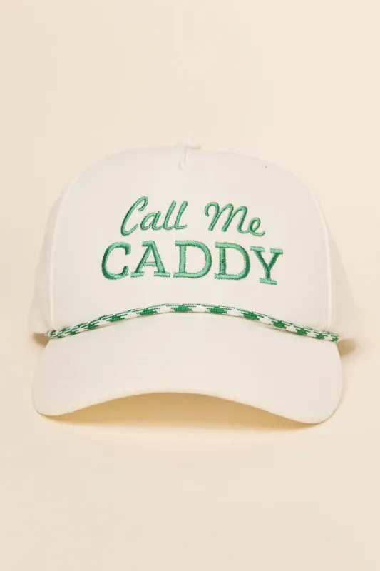 Call Me Caddy Green Trucker Hat sold by Pink Lily