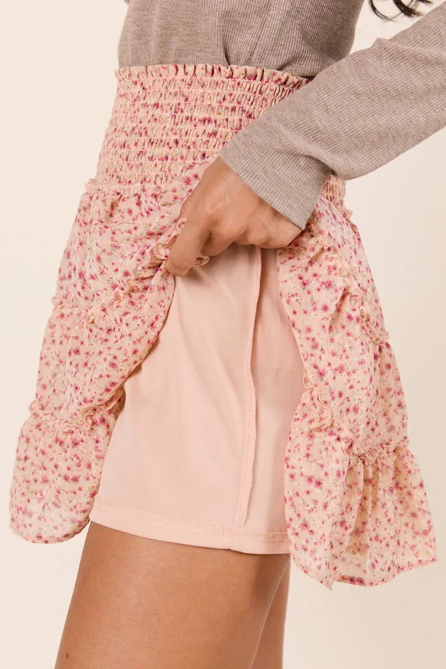 Through the Garden Orange Red Floral Skort sold by Pink Lily product image thumbnail 3