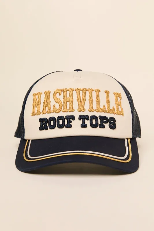 Nashville Roof Tops Trucker Hat SALE sold by Pink Lily