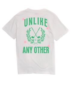 Unlike Any Other White Oversized Graphic Tee sold by Pink Lily
