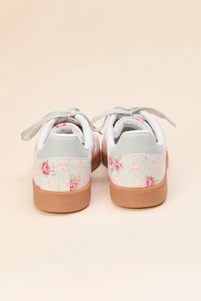 Tiffany Mint Floral Sneakers FINAL SALE sold by Pink Lily product image thumbnail 4