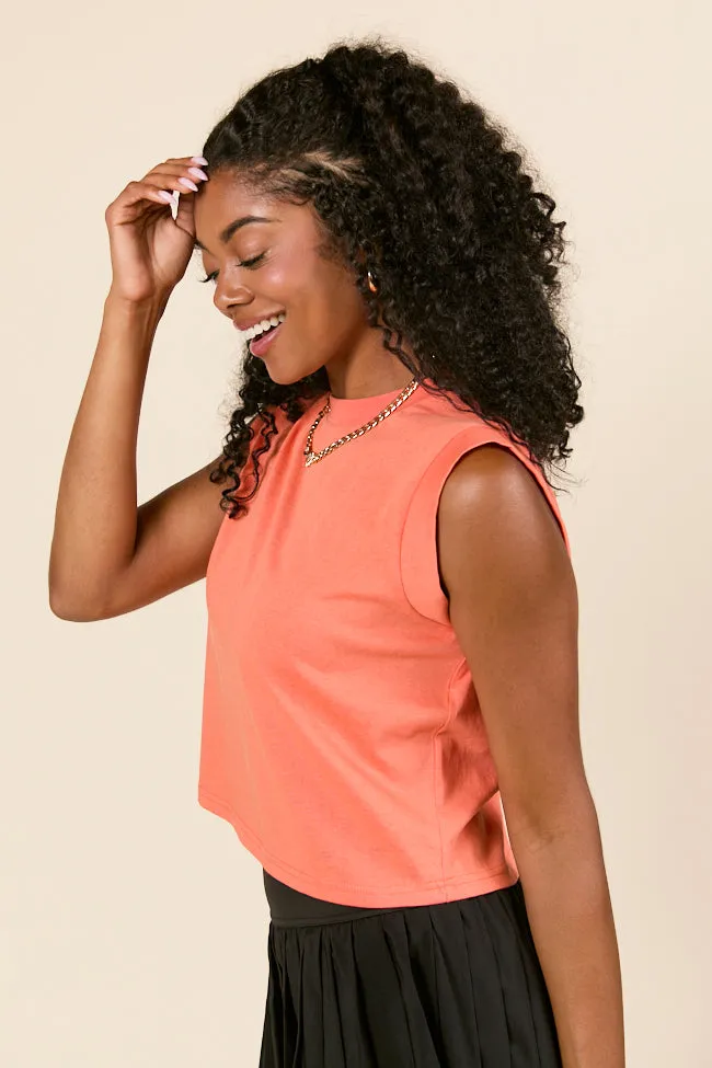 Lilly Coral Sleeveless Knit Top FINAL SALE sold by Pink Lily product image thumbnail 3