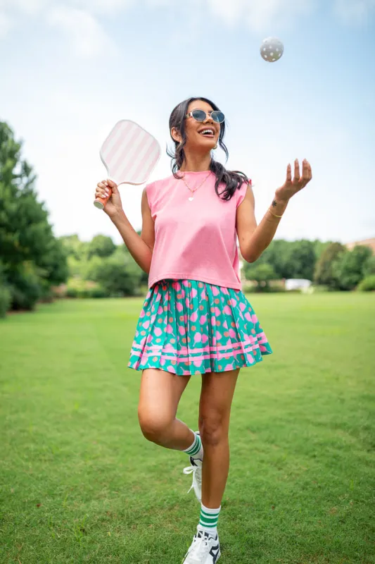 Beverly Pickleball Printed Pleated Skirt FINAL SALE sold by Pink Lily