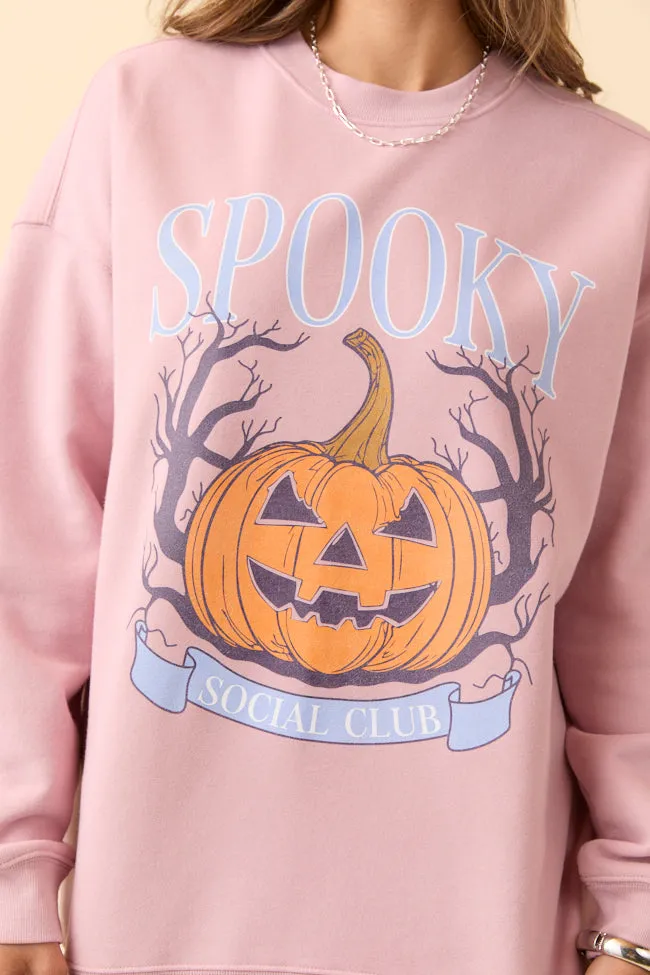Spooky Social Club Mauve Graphic Sweatshirt SALE sold by Pink Lily product image thumbnail 2