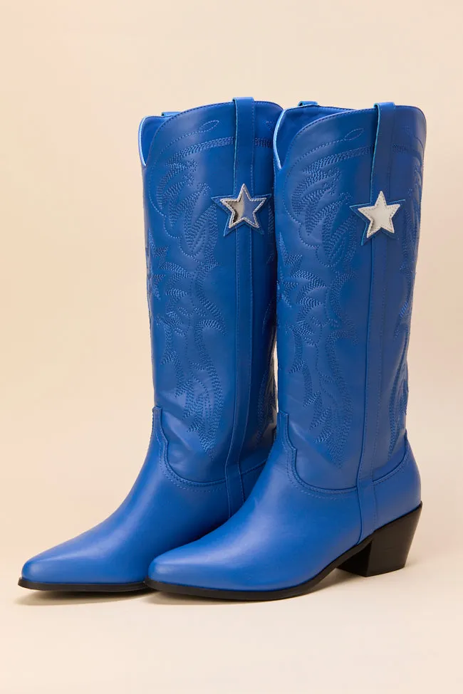 Vicki Cobalt Blue Star Western Boots FINAL SALE sold by Pink Lily product image thumbnail 3