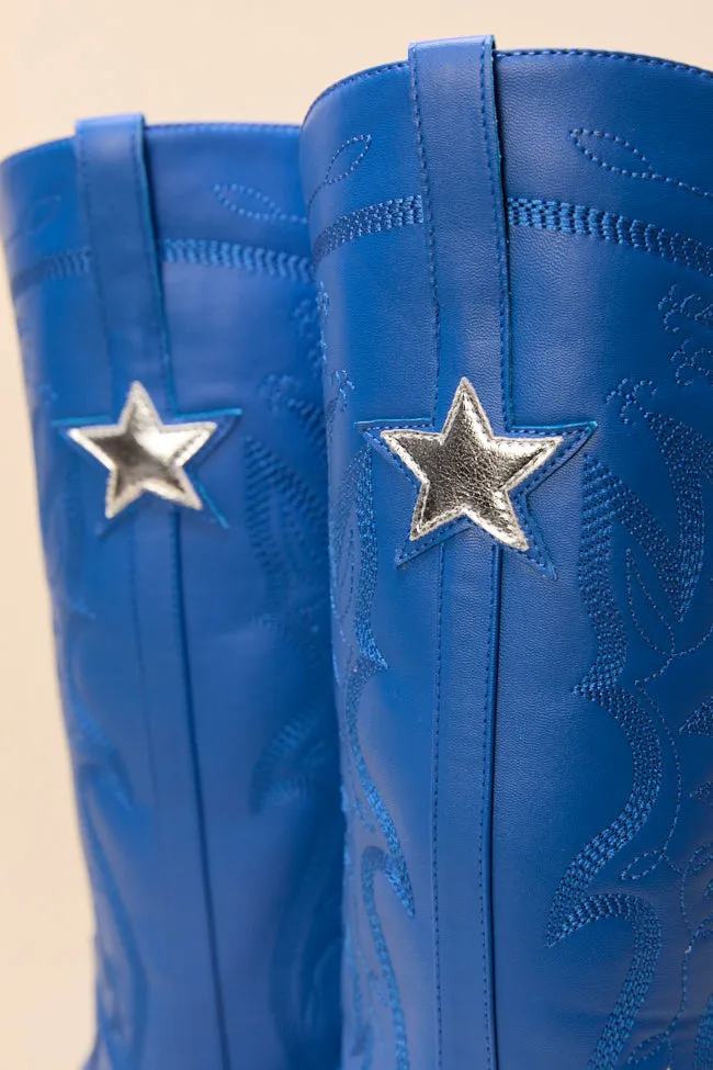 Vicki Cobalt Blue Star Western Boots FINAL SALE sold by Pink Lily product image thumbnail 4