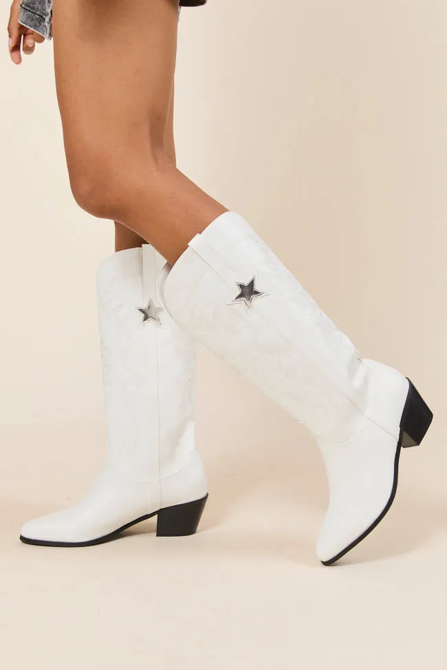 Vicki White Star Western Boots FINAL SALE sold by Pink Lily product image thumbnail 3