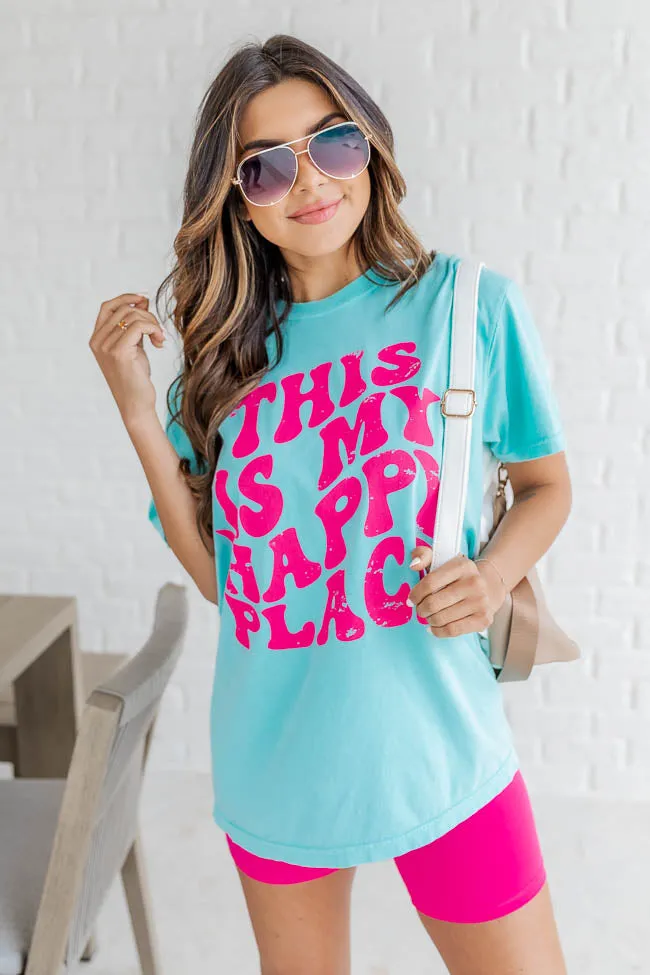 This Is My Happy Place Mint Graphic Tee SALE sold by Pink Lily product image thumbnail 3