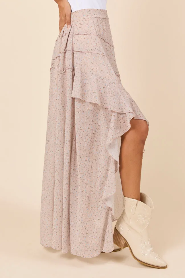 Nancy Neutral Floral Skirt FINAL SALE sold by Pink Lily product image thumbnail 4