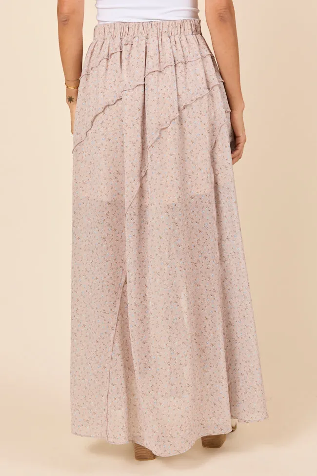 Nancy Neutral Floral Skirt FINAL SALE sold by Pink Lily product image thumbnail 5