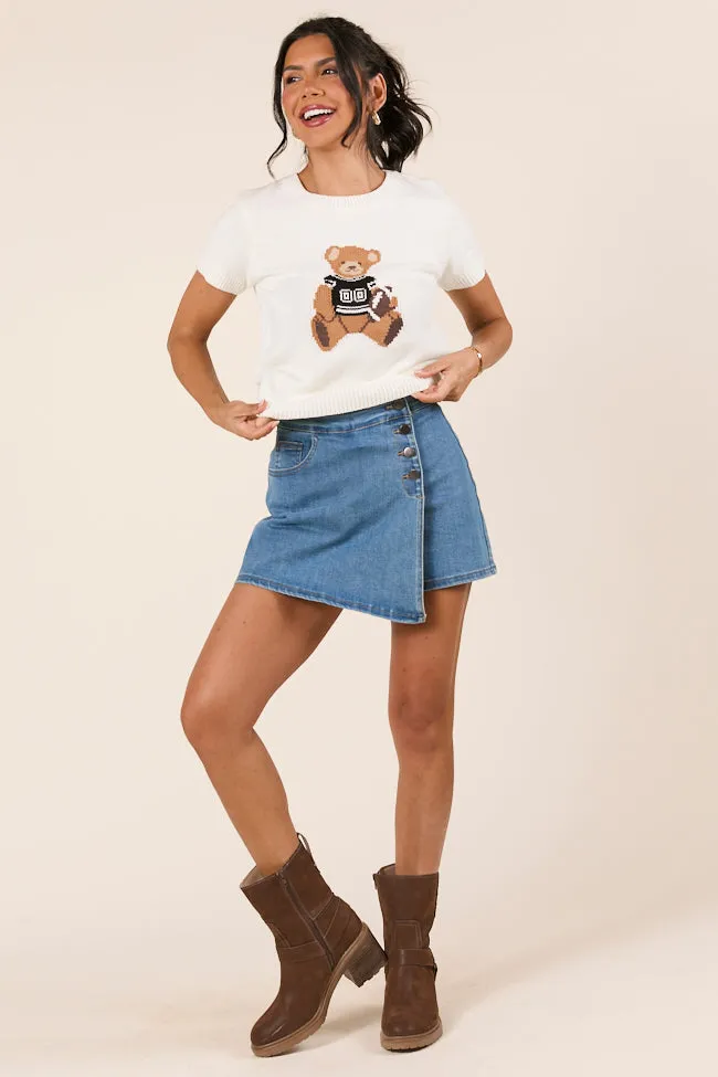 Made For Cheerin' Jersey Bear Short Sleeve Sweater FINAL SALE sold by Pink Lily product image thumbnail 5