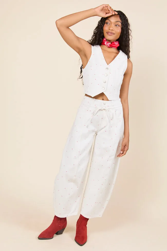 Eileen Bow Printed Denim Vest sold by Pink Lily product image thumbnail 3