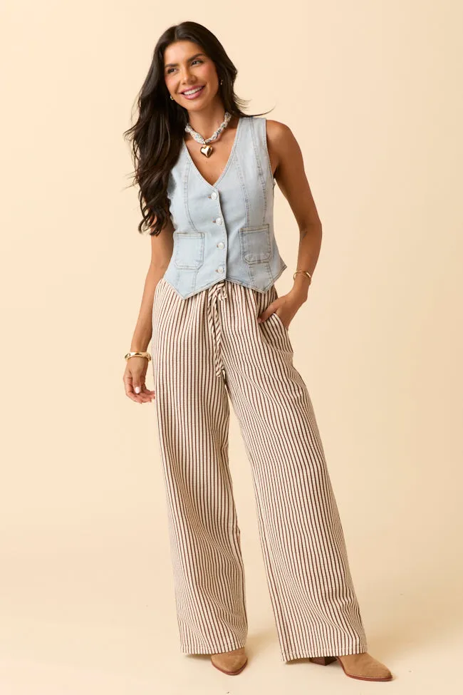 Amanda Brown Textured Striped Pants sold by Pink Lily product image thumbnail 2