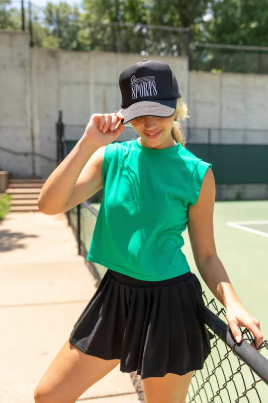 Lilly Green Sleeveless Knit Top sold by Pink Lily