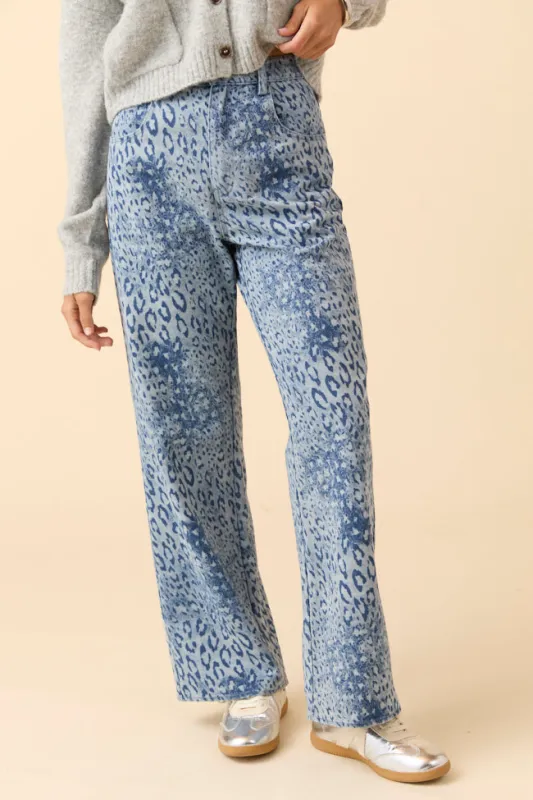 Scarlett Leopard Print Jeans FINAL SALE made by Le Lis