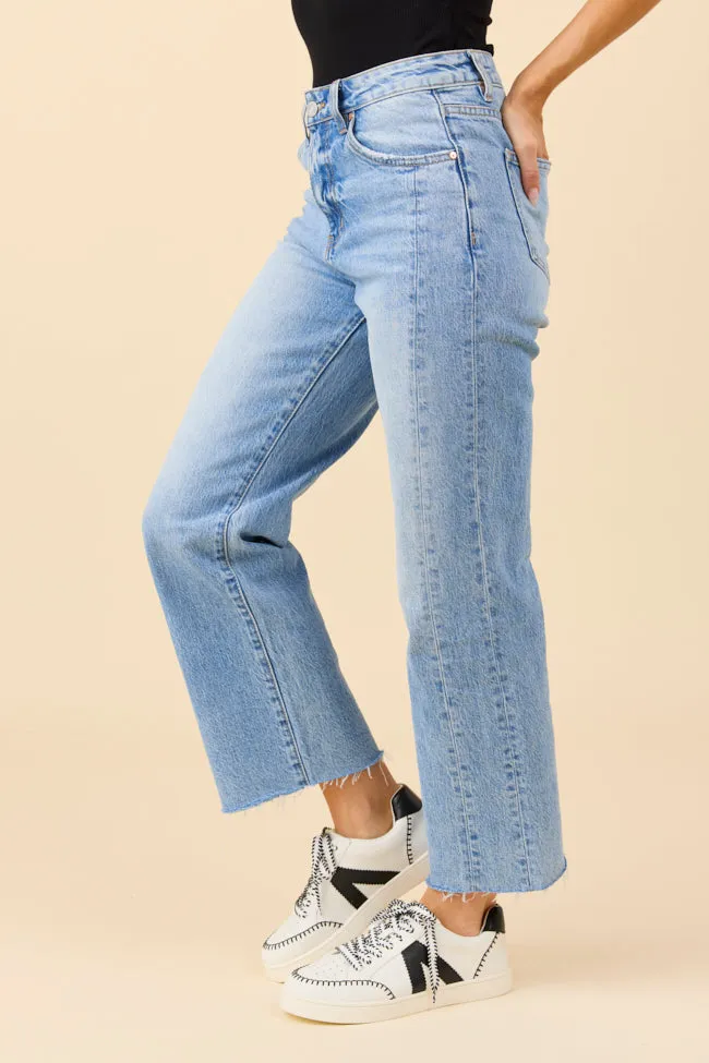 Eliana Medium Wash High Rise Straight Leg Jeans sold by Pink Lily product image thumbnail 3
