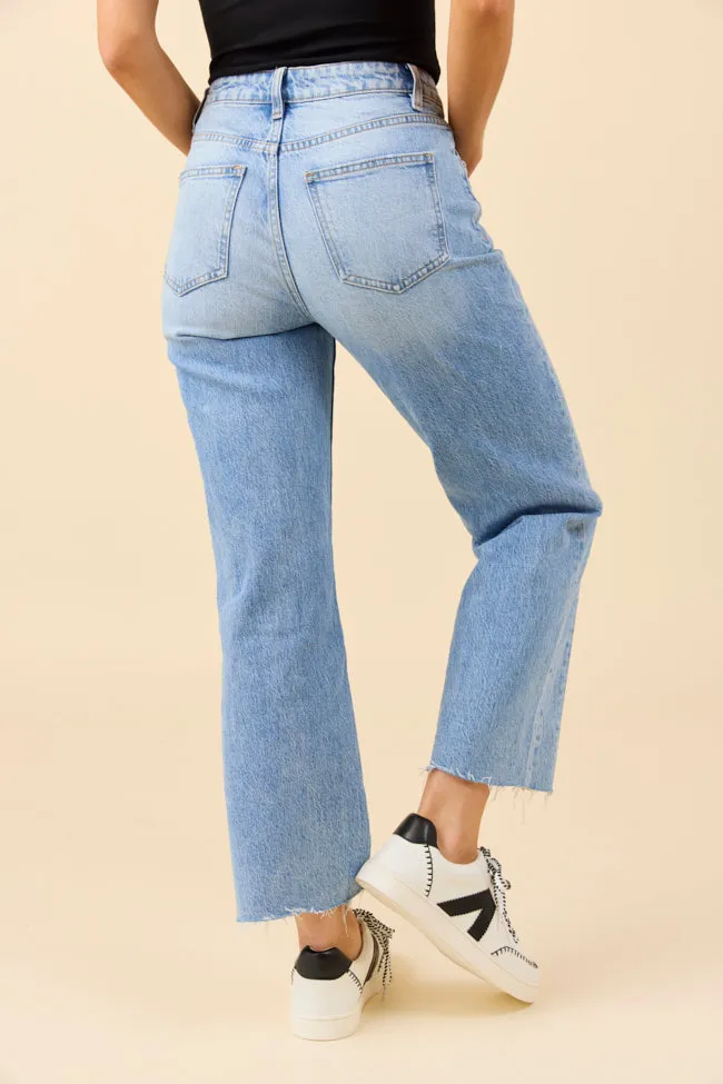 Eliana Medium Wash High Rise Straight Leg Jeans sold by Pink Lily product image thumbnail 4