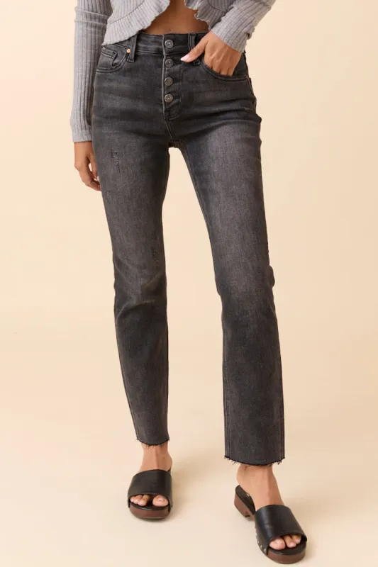 Aurora Black Stone High Rise Skinny Jeans SALE sold by Pink Lily