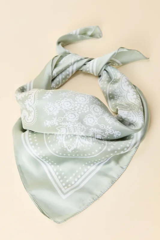Rhea Sage Bandana sold by Pink Lily