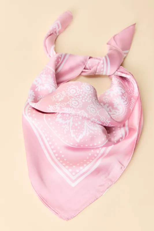 Rhea Light Pink Bandana sold by Pink Lily