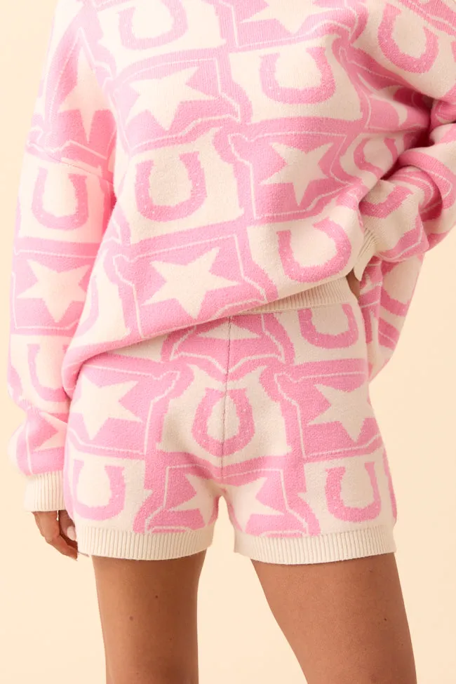 Jolene Pink Western Icon Lounge Shorts FINAL SALE sold by Pink Lily product image thumbnail 2