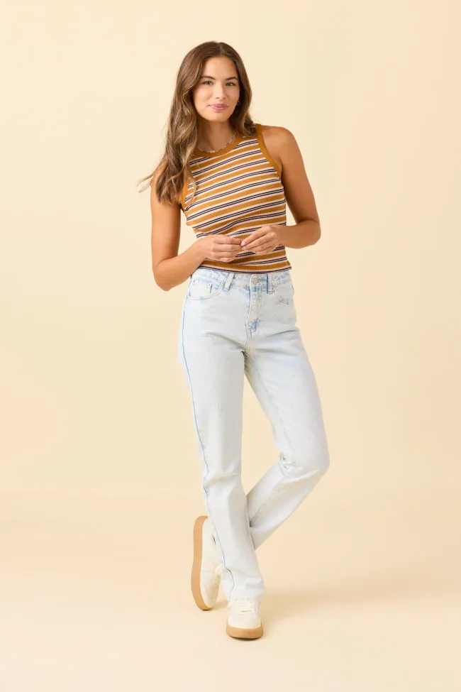 Elizabeth Light Wash Straight Leg Jeans FINAL SALE sold by Pink Lily product image thumbnail 2