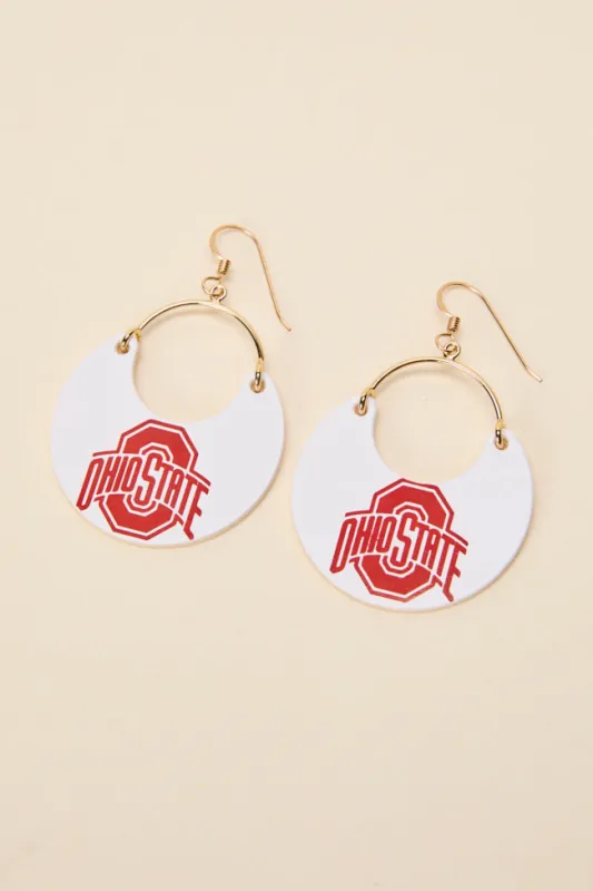 Nina Ohio State University Earrings FINAL SALE sold by Pink Lily