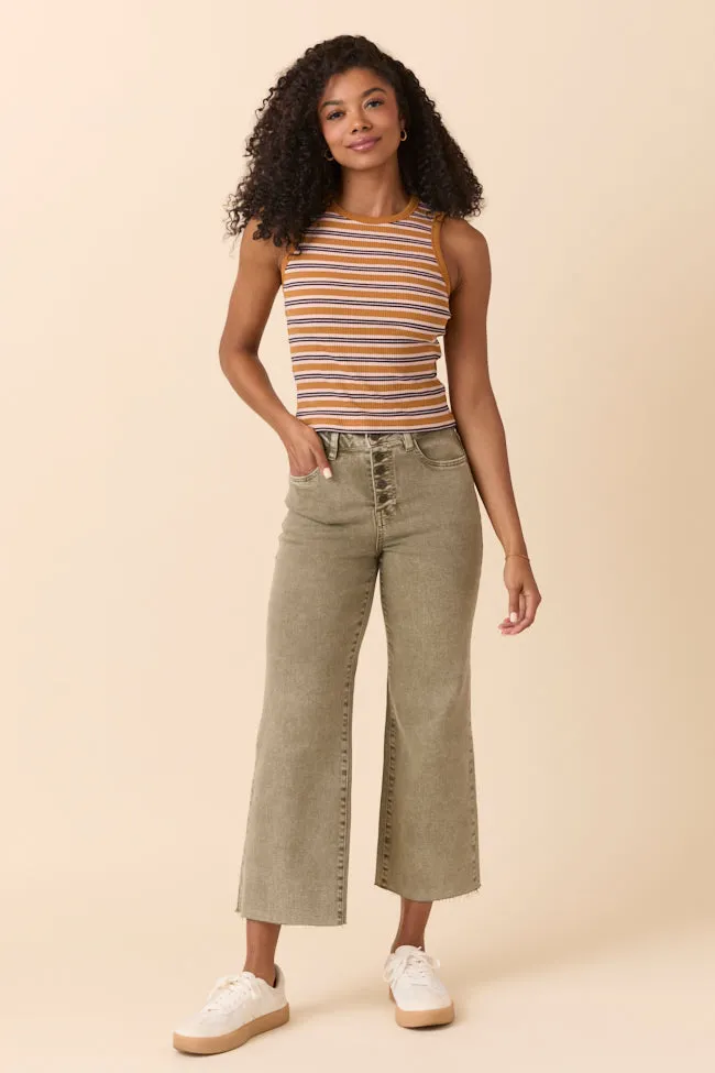 Malia Martini Green High Rise Wide Leg Jeans sold by Pink Lily product image thumbnail 2