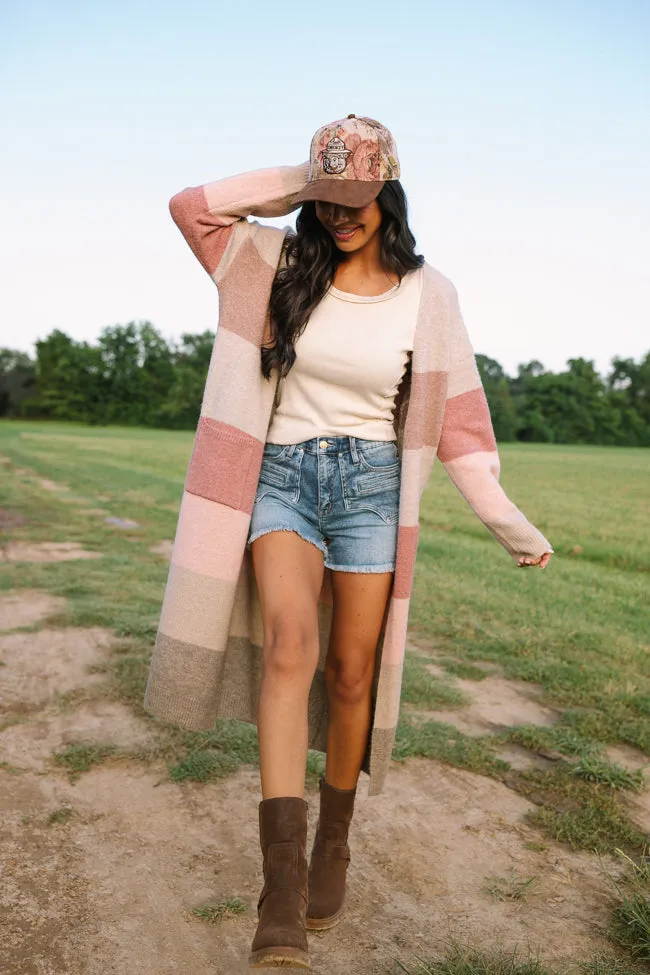 Hollis Stripe Maxi Cardigan sold by Pink Lily