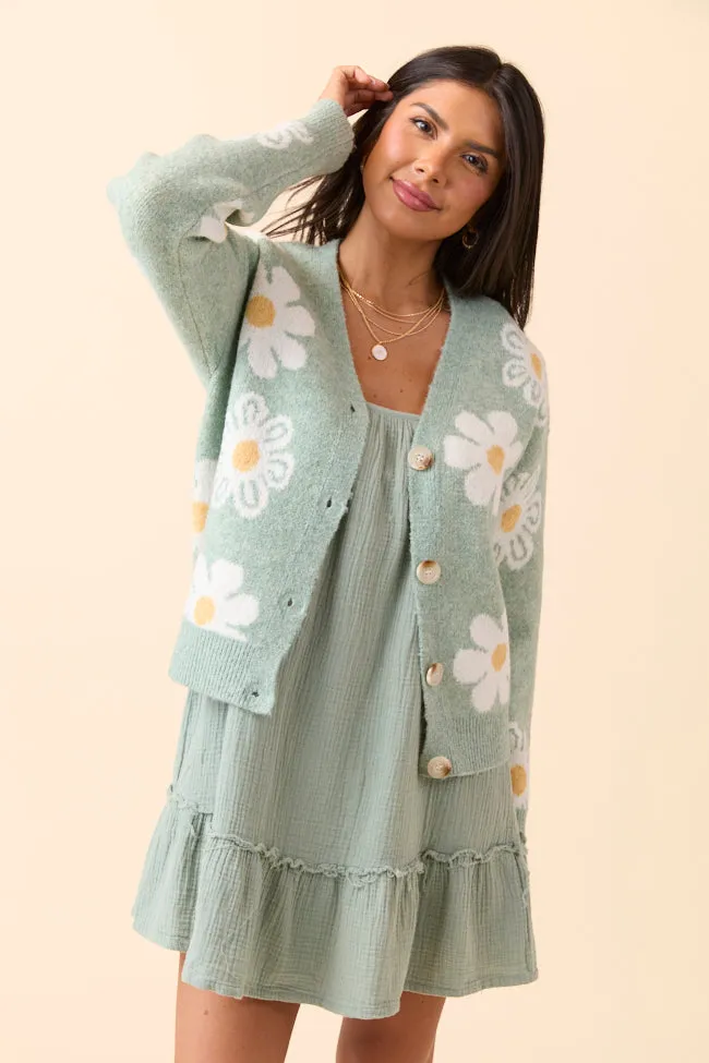 Glenda Green Multi Floral Cardigan FINAL SALE sold by Pink Lily product image thumbnail 2