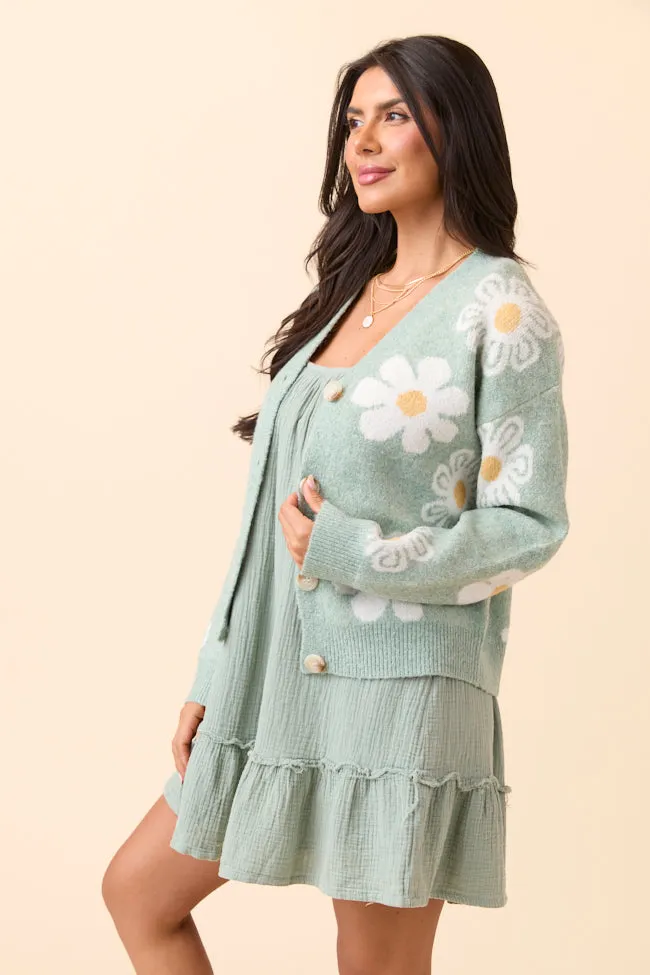 Glenda Green Multi Floral Cardigan FINAL SALE sold by Pink Lily product image thumbnail 3