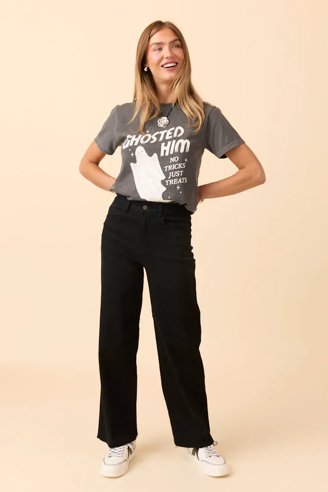 Ghosted Him Dark Grey Graphic Tee SALE sold by Pink Lily product image thumbnail 4