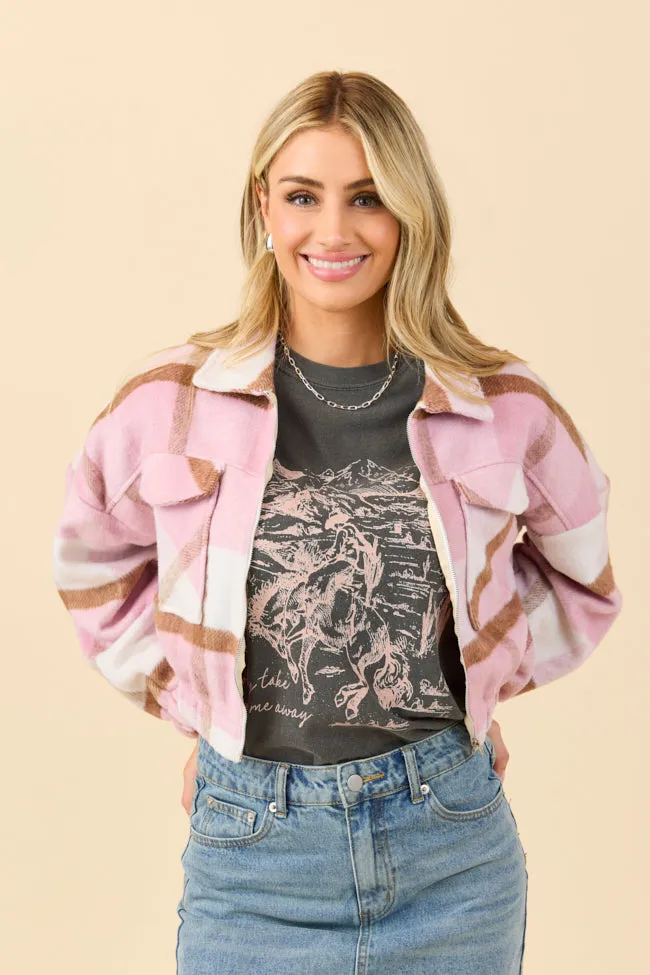 Finley Pink Plaid Jacket FINAL SALE sold by Pink Lily product image thumbnail 2