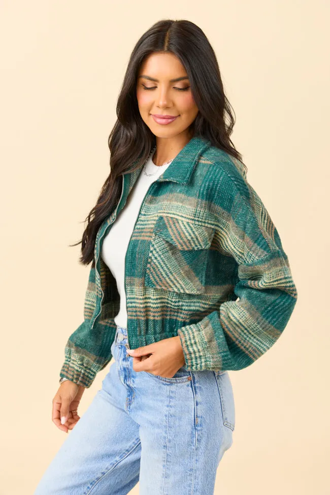 Finley Green Plaid Jacket SALE sold by Pink Lily product image thumbnail 4